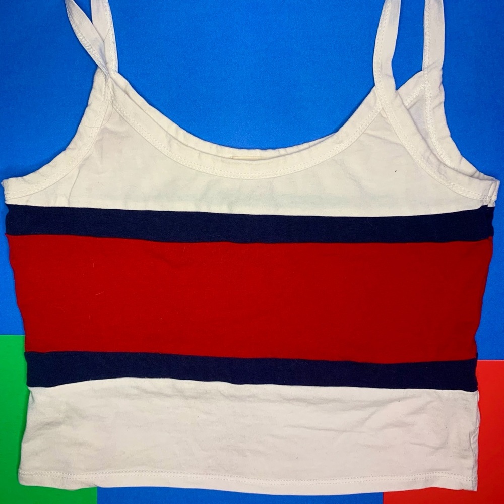 Red, White, and Blue crop top
